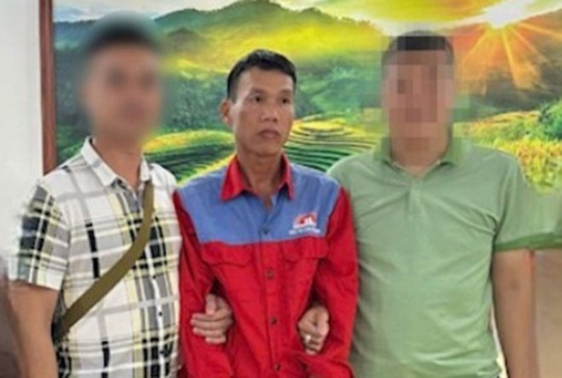 Trần Văn Luyến tại thời điểm bị các trinh sát Phòng Cảnh sát hình sự Công an tỉnh Lạng Sơn bắt giữ. Ảnh: An Ninh Thủ Đô