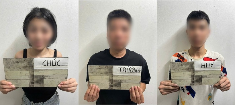 Các đối tượng bị tạm giữ. Ảnh: Công lý