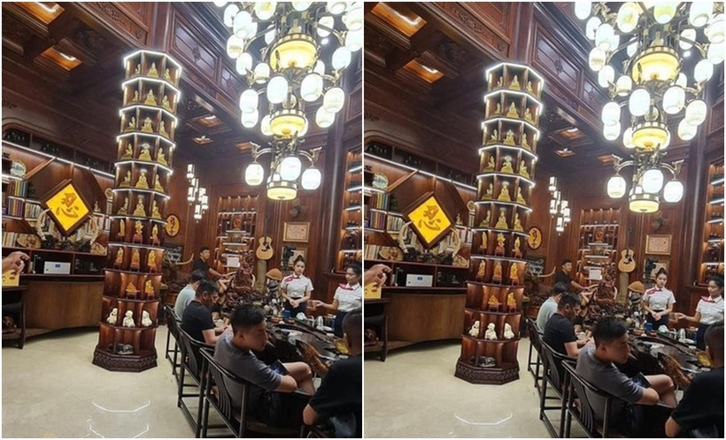 Ngôi nhà mới của vợ chồng doanh nhân ngành thẩm mỹ chẳng khác gì "cung điện" thu nhỏ với sự đầu tư tỉ mỉ từ bố cục lớn đến những chi tiết nhỏ.