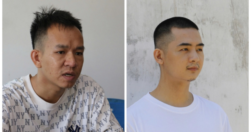 2 đối tượng cầm đầu ổ nhóm đánh bạc Trần Vũ Toàn (trái) và Nguyễn Đình Khởi.