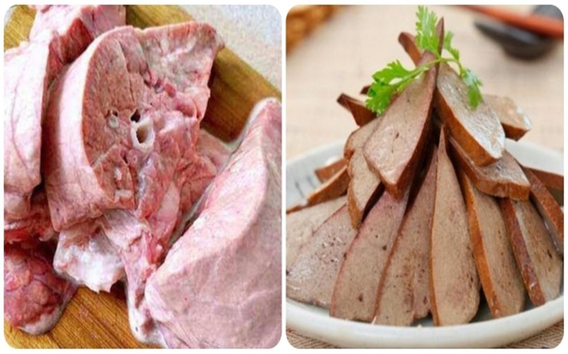 Gan và phổi là hai phần của lợn không nên ăn nhiều.