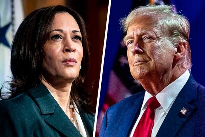 Cựu tổng thống Donald Trump và Phó tổng thống Kamala Harris. Ảnh: CNN