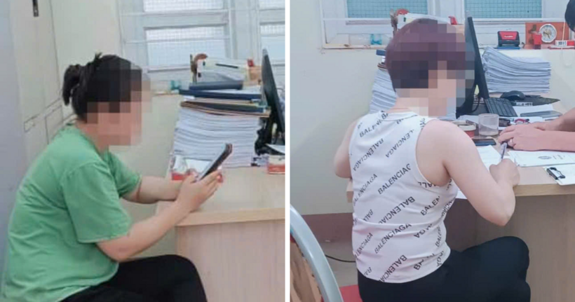 Xử phạt 2 người phụ nữ dùng mạng xã hội xúc phạm ban quản lý chợ ở Quảng Ninh. (Ảnh: Công an Quảng Ninh)