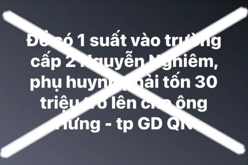 Trưởng phòng GD&ĐT TP Quảng Ngãi đã có đơn gửi Công an TP và Công an tỉnh Quảng Ngãi đề nghị xác minh làm rõ thông tin trên mạng xã hội nhắm vào ông. Ảnh: Báo Pháp luật TP. HCM