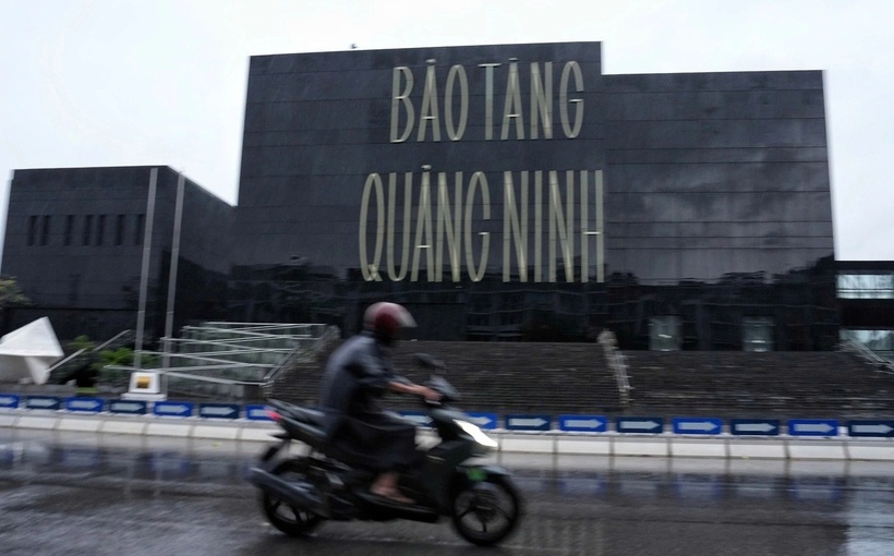 Quảng Ninh bắt đầu mưa lớn do bão số 3. Ảnh: Dân trí
