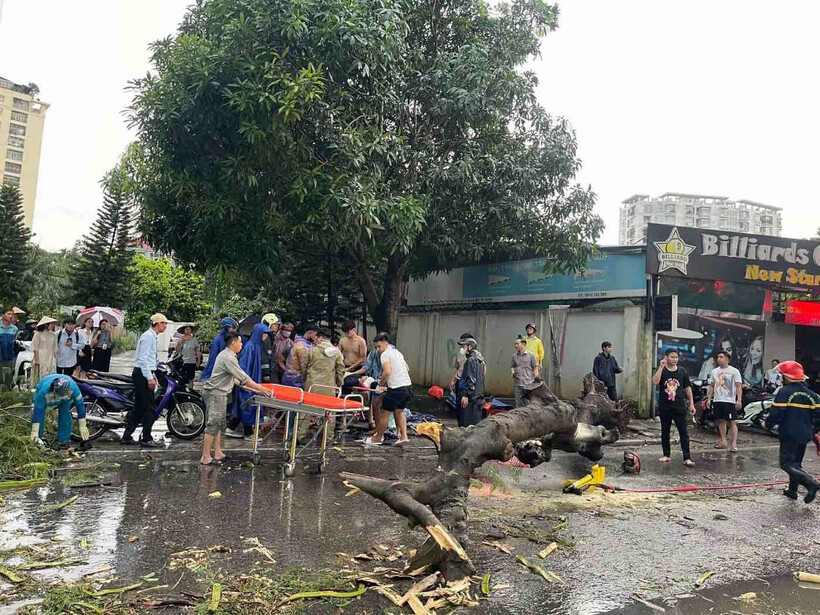 Hiện trường vụ tai nạn thương tâm. (Ảnh: Công lý)