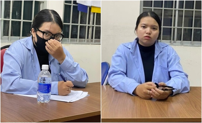 Vy khai báo tại cơ quan công an. (Ảnh: SGGP)