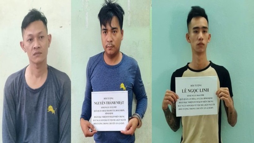 Các đối tượng bị bắt về tội mua, bán người dưới 16 tuổi. Ảnh: Người Lao Động