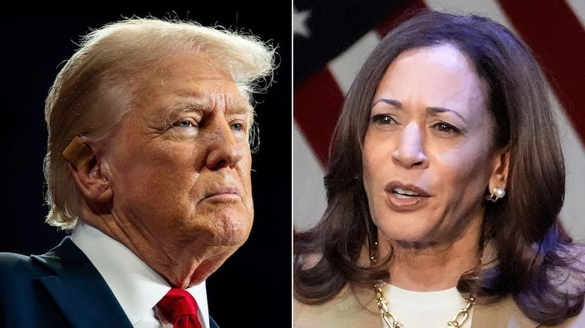 Cả Phó Tổng thống Mỹ Kamala Harris và cựu Tổng thống Mỹ Donald Trump đều đối mặt với những khó khăn nhất định trong cuộc tranh luận đầu tiên. Ảnh: ABC News