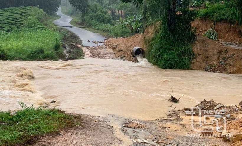 Suối Khe Đà chảy qua xóm Liên Phương, xã Văn Lăng (Đồng Hỷ). Ảnh: Báo Thái Nguyên