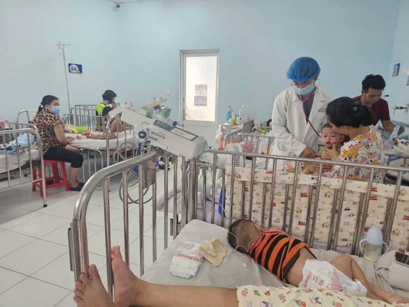 Số ca mắc sởi tại bệnh viện Nhi đồng 1.