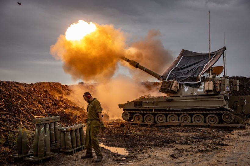 IDF pháo kích vào miền nam Lebanon. Ảnh: Flash90 của Israel