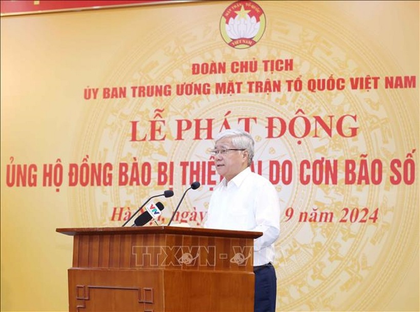 Chủ tịch Ủy ban Trung ương Mặt trận Tổ quốc Việt Nam Đỗ Văn Chiến khẳng định, Đảng, Nhà nước đã và sẽ dành nguồn lực để khôi phục cơ sở hạ tầng, hỗ trợ tái sản xuất, đảm bảo đời sống nhân dân