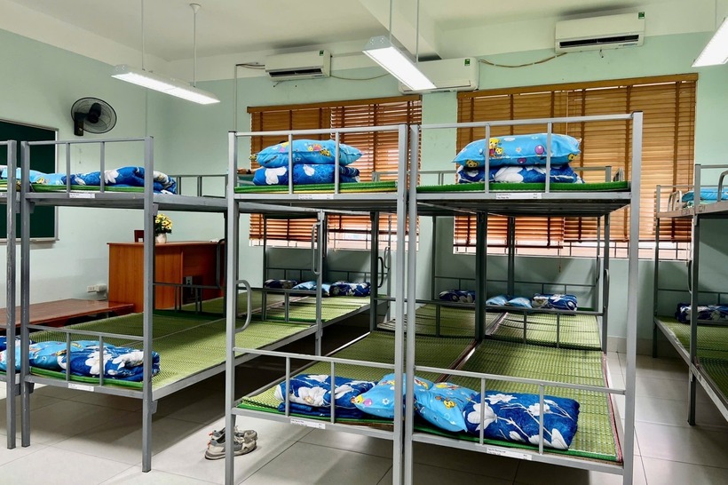 Trường THCS Đức Thắng chuẩn bị cơ sở vật chất sẵn sàng. Ảnh: ViteNamnet