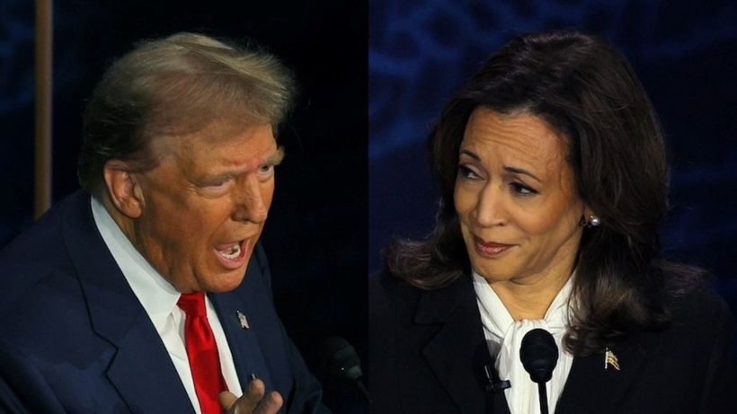 Cựu Tổng thống Mỹ Donald Trump và Phó Tổng thống Mỹ Kamala Harris vừa có cuộc tranh luận đầu tiên. Ảnh: abc.net.au