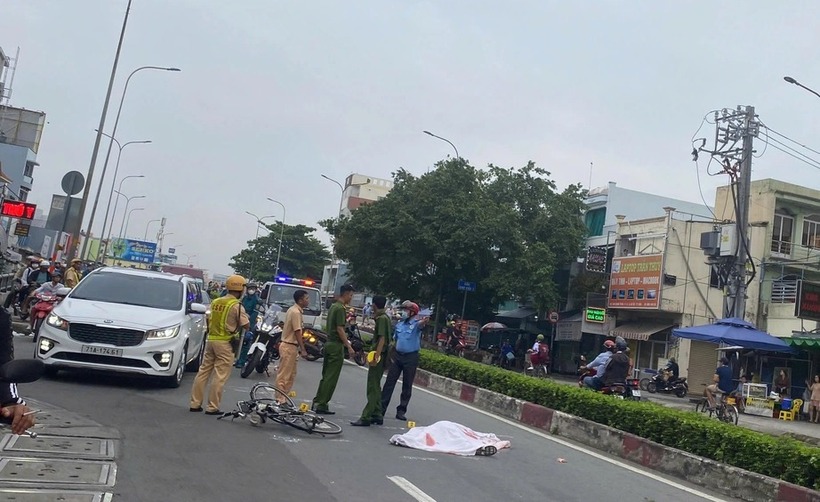 Hiện trường xảy ra vụ tai nạn. Ảnh: Báo Giao thông.