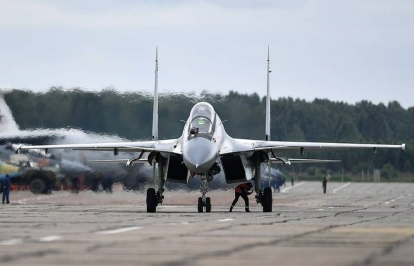 Hình ảnh chiến đấu cơ Su-30SM. Ảnh: TASS