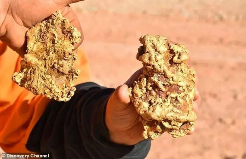 Hai anh em trong một gia đình chuyên săn tìm kho báu ở Úc đã may mắn đào được hai cục vàng "khủng" trị giá khoảng 8 tỷ đồng