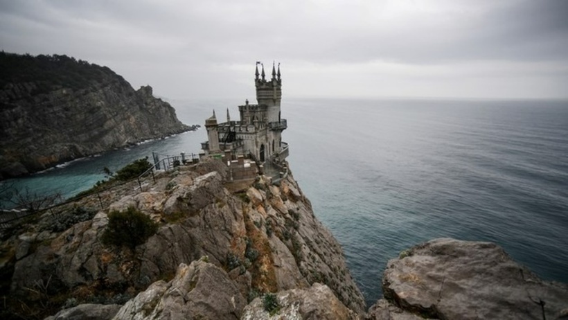 Hình ảnh lâu đài Swallow's Nest trên bán đảo Crimea. Ảnh: Sputnik