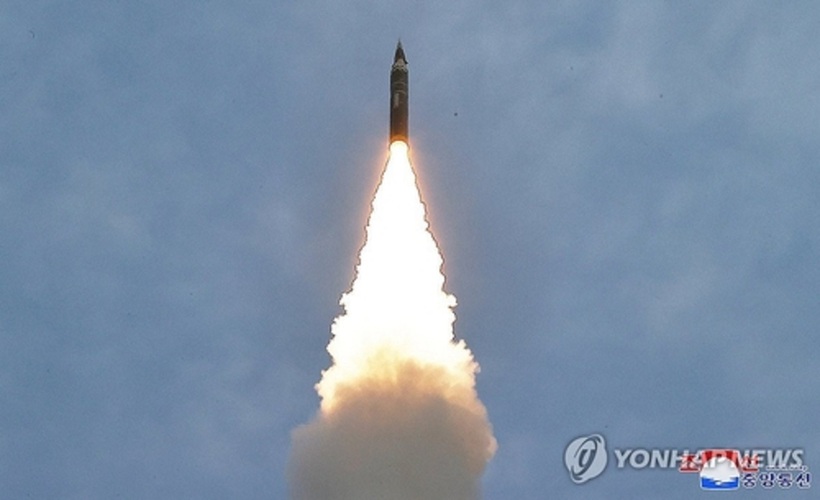 Một vụ phóng tên lửa của Triều Tiên. Ảnh minh họa: Yonhap