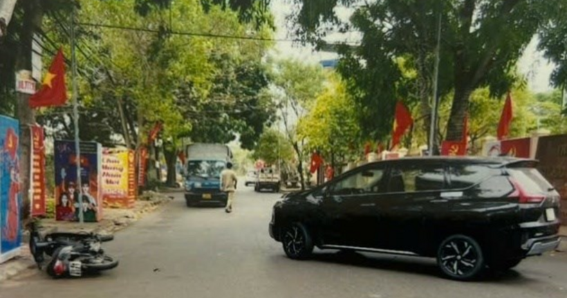 Hiện trường vụ tai nạn.