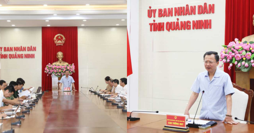 Chủ tịch UBND tỉnh Quảng Ninh yêu cầu triển khai ngay chiến dịch 3 ngày làm sạch Vịnh Hạ Long, sẵn sàng đón khách du lịch sau bão số 3. Ảnh: UBND tỉnh Quảng Ninh.