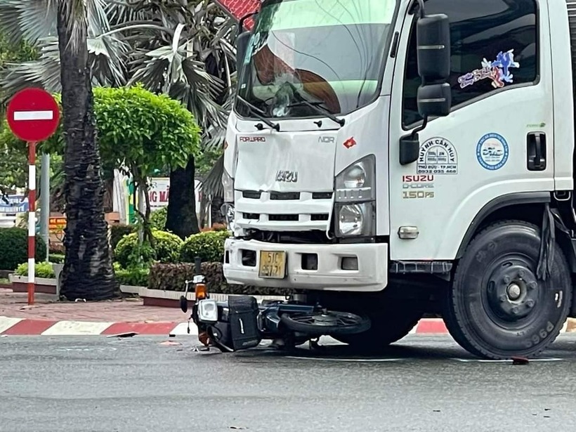 Hiện trường xảy ra vụ tai nạn. Ảnh: Báo Giao thông.