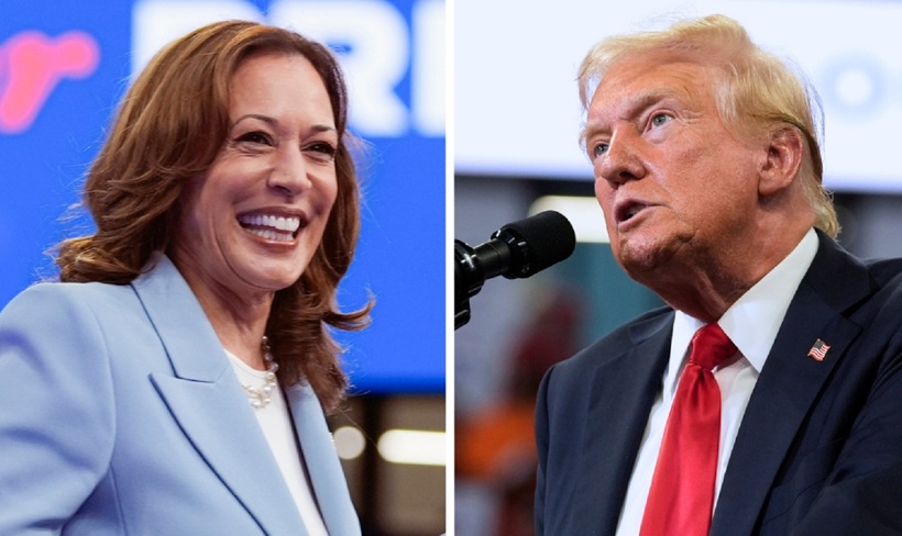 Phó Tổng thống Mỹ Kamala Harris và cựu Tổng thống Donald Trump. Ảnh: CNN