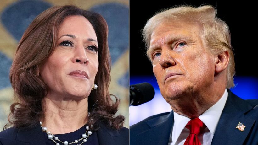 Phó tổng thống Mỹ Kamala Harris và Cựu Tổng thống Mỹ Donald Trump. Ảnh: CNN