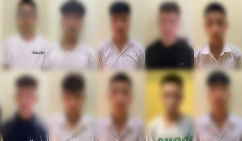 Nhóm thanh niên liên quan đến vụ án.