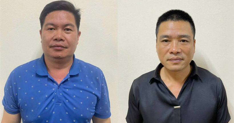 Bị can Phạm Viết Hưng (trái) và bị can Phạm Văn Bách (phải). (Ảnh: Công an Lào Cai)