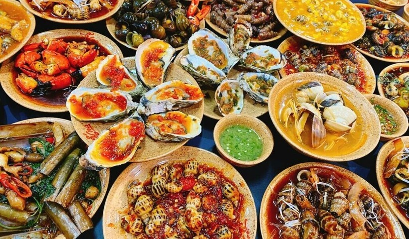 Quán Ốc Ngon rất da dạng thực đơn. Ảnh minh họa