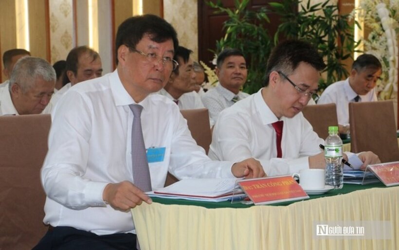 TS. Trần Công Phàn - Phó Chủ tịch, Tổng Thư ký Hội Luật gia Việt Nam tham dự Đại hội Đại biểu Hội Luật gia tỉnh Bà Rịa - Vũng Tàu lần thứ VII, nhiệm kỳ 2024 - 2029. (Ảnh: H.H).