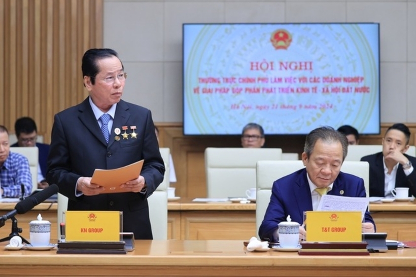Ông Lê Văn Kiểm - Chủ tịch HĐQT KN Group. Ảnh: Người Đưa Tin Pháp Luật