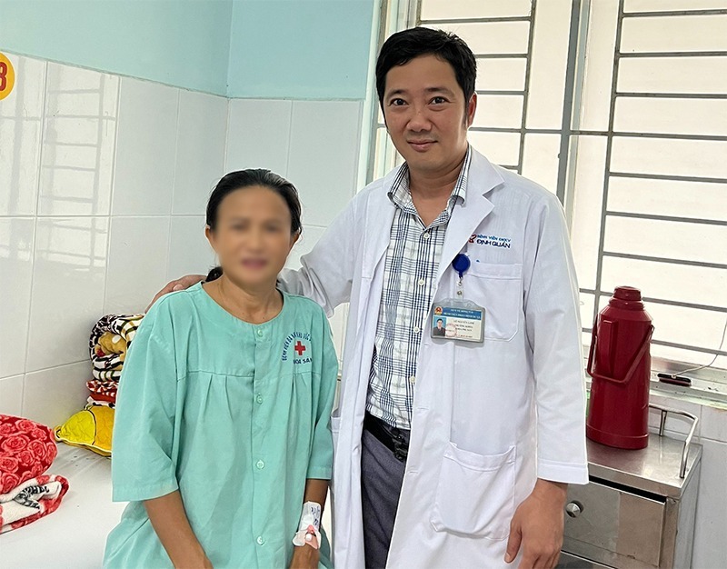 Bệnh nhân N. T. P khỏe mạnh sau khi được phẫu thuật. Ảnh: Trung tâm Kiểm soát Bệnh tật tỉnh Đồng Nai