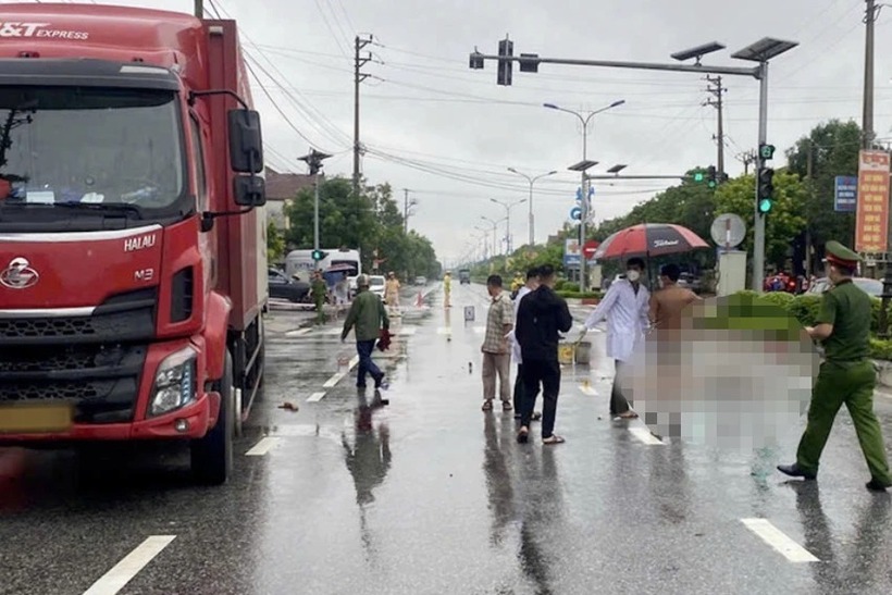 Hiện trường xảy ra vụ tai nạn. Ảnh: PLO.