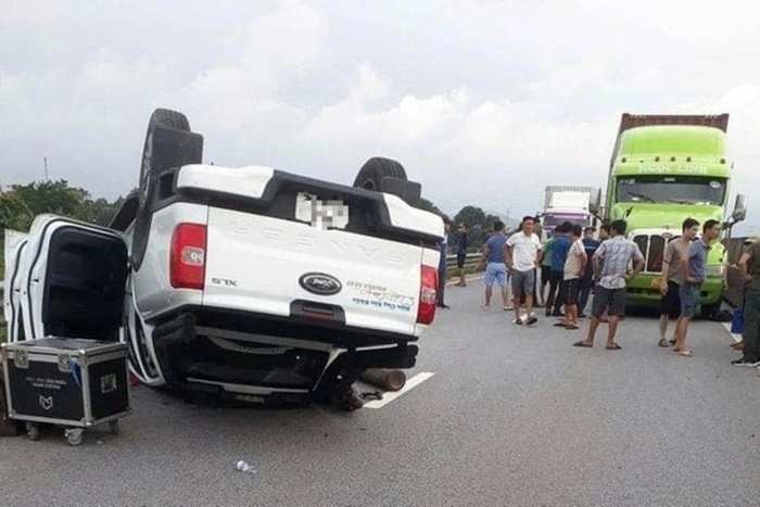 Hiện trường xảy ra vụ tai nạn. Ảnh: Báo Tiền phong.