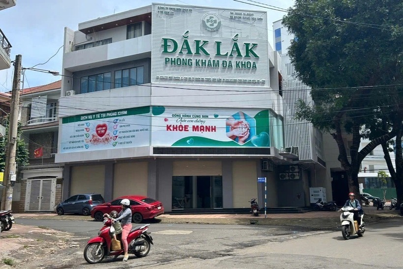 Phòng khám Đa khoa Đắk Lắk - nơi xảy ra sự việc người đàn ông 40 tuổi ngưng tim, ngưng thở. Ảnh: Dân trĩ