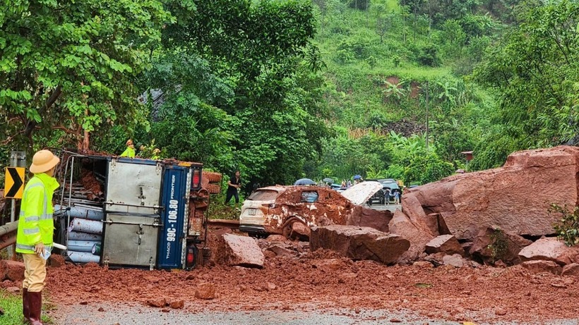 Hiện trường xảy ra vụ tai nạn. Ảnh: VOV.