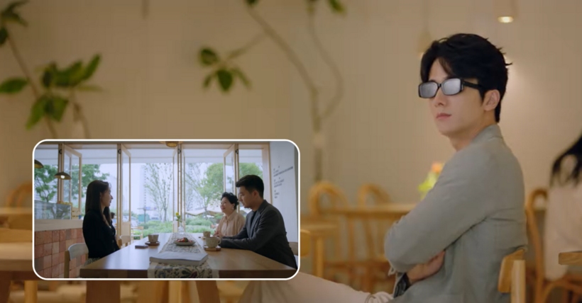 Tưởng Thời Diên ngồi một góc nhìn Đường Dạng đang xem mắt.