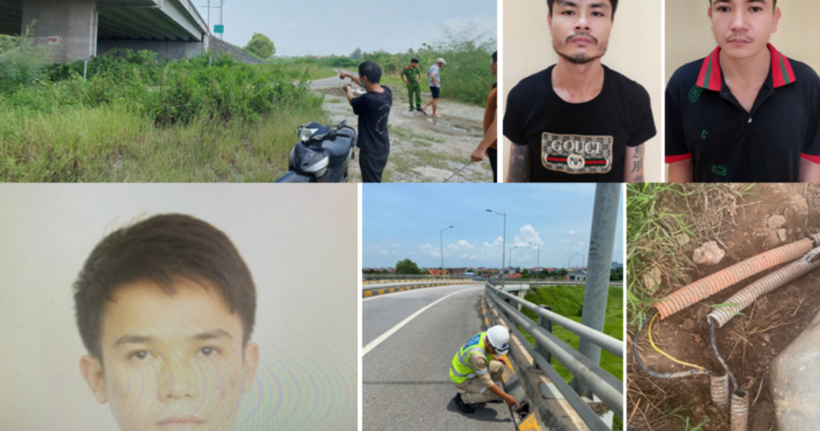 Nhóm đối tượng bị bắt giữ.