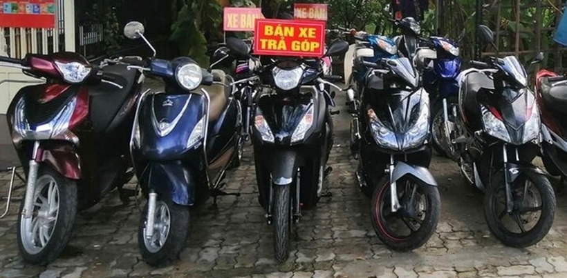 Một điểm mua bán xe máy cũ tại Đà Nẵng. (Ảnh: VTC News)