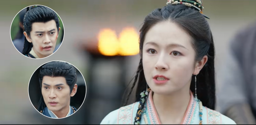 Biểu cảm của Vệ Chiêu và Bùi Diễm khi Giang Từ nhận là vợ của Tiêu Vô Hà.
