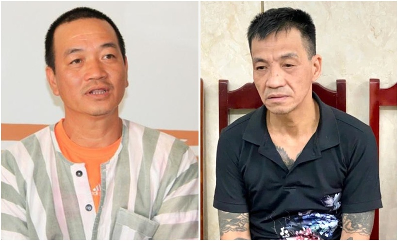 Trùm giang hồ Hải "Bánh" và em trai Long "máy chém". (Ảnh: Pháp luật TP.HCM, Tri thức & Cuộc sống)
