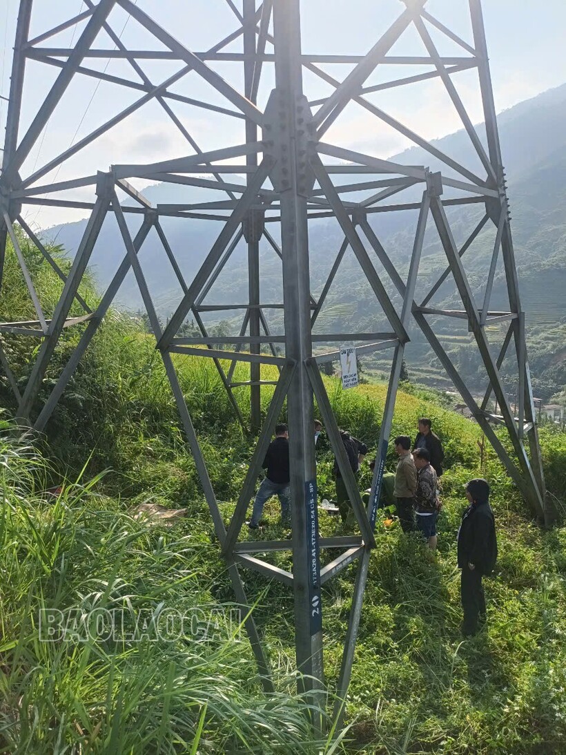 Hiện trường vụ việc. (Ảnh: Báo Lào Cai)