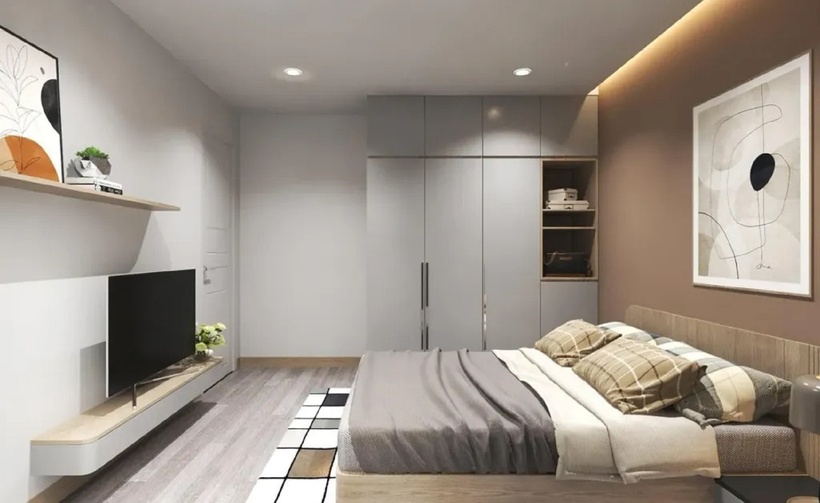 Phòng ngủ trống trải có thể gây ra cảm giác cô đơn, mất ngủ và ảnh hưởng đến sức khỏe của gia chủ. Ảnh minh họa