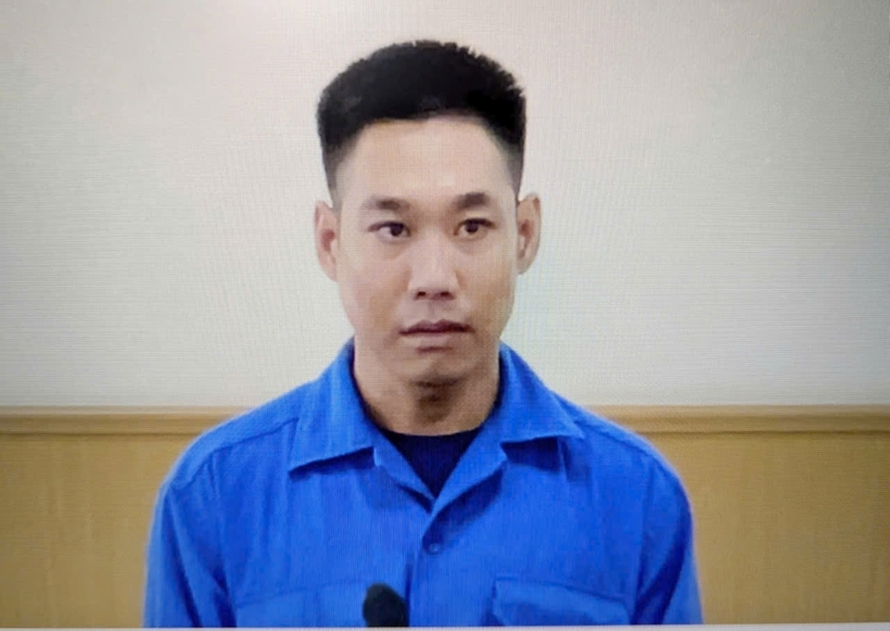 Trần Trung Tín tại phiên tòa. (Ảnh: BVPL)