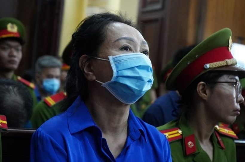 Bà Trương Mỹ Lan tại phiên tòa. Ảnh: Lao động