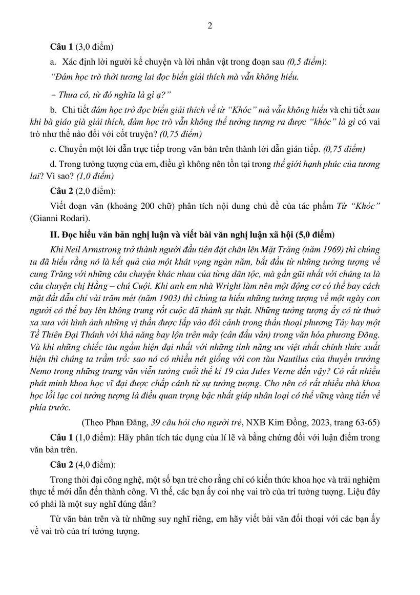 TP.HCM công bố đề tham khảo 3 môn thi vào lớp 10 năm 2025  - 4