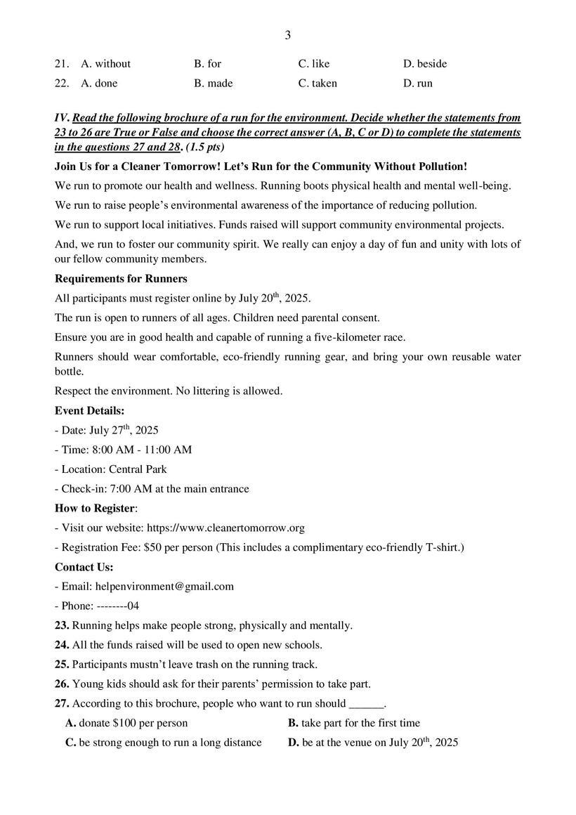 TP.HCM công bố đề tham khảo 3 môn thi vào lớp 10 năm 2025  - 7